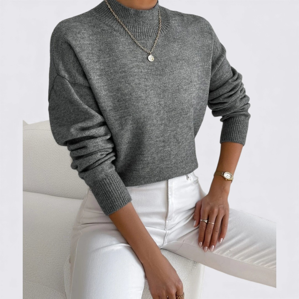 Turtleneck Relaxed Fit Sweater for Women