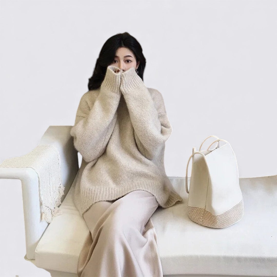 Oversized Long Sleeve Sweater for Women