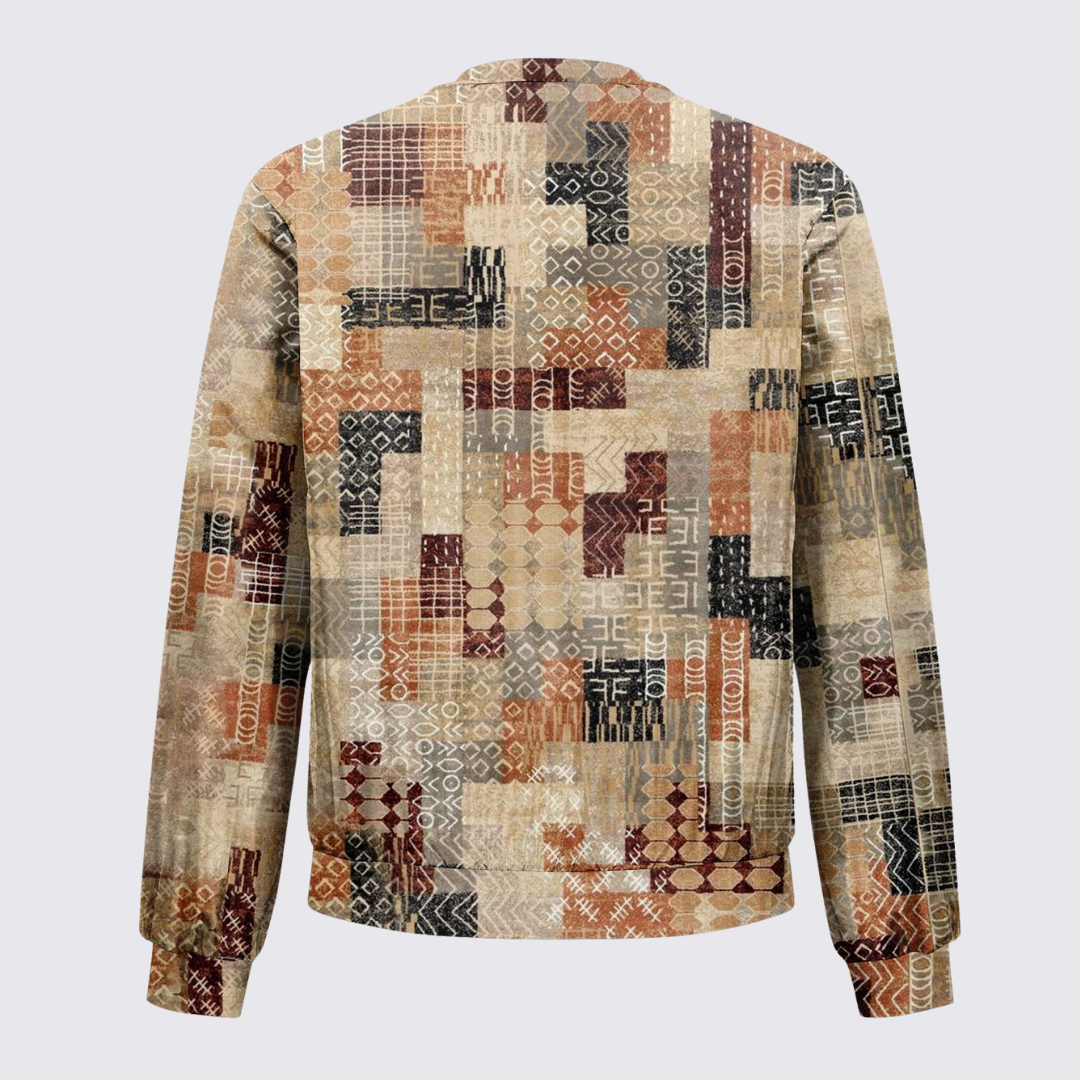 Printed Crew Neck Sweater for Women