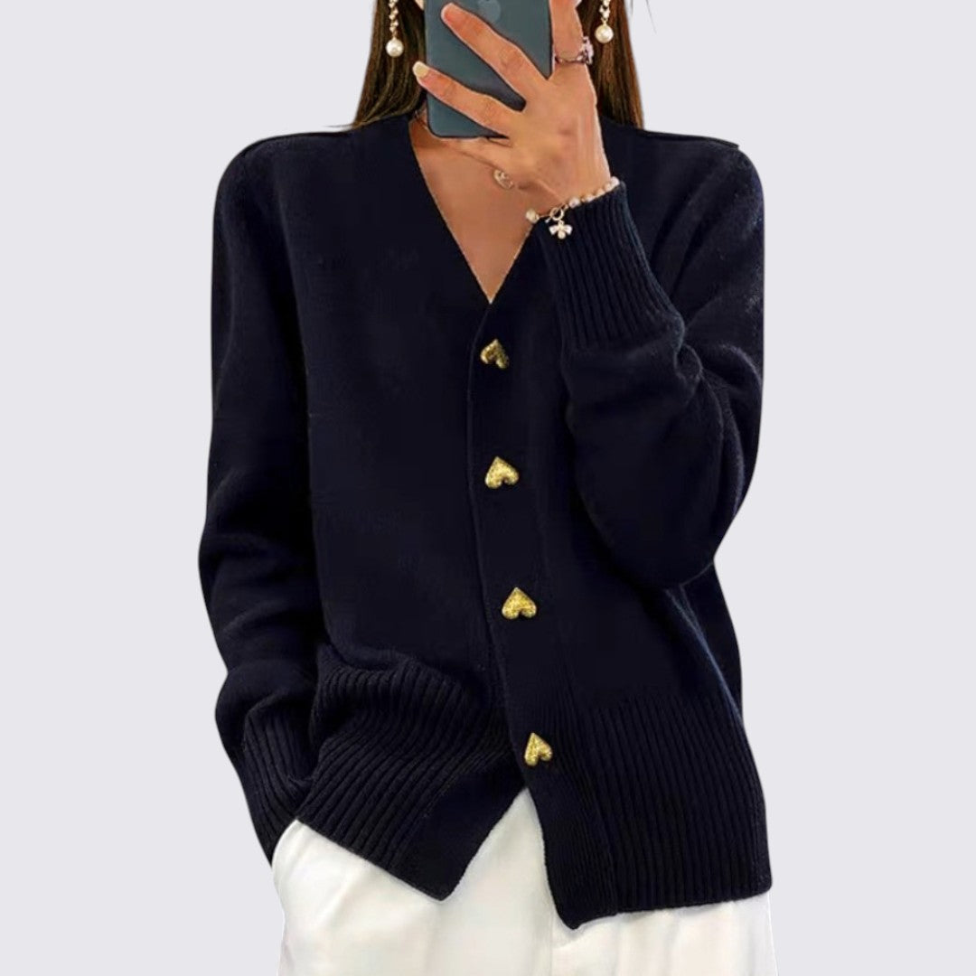 Button-Front Cardigan for Women