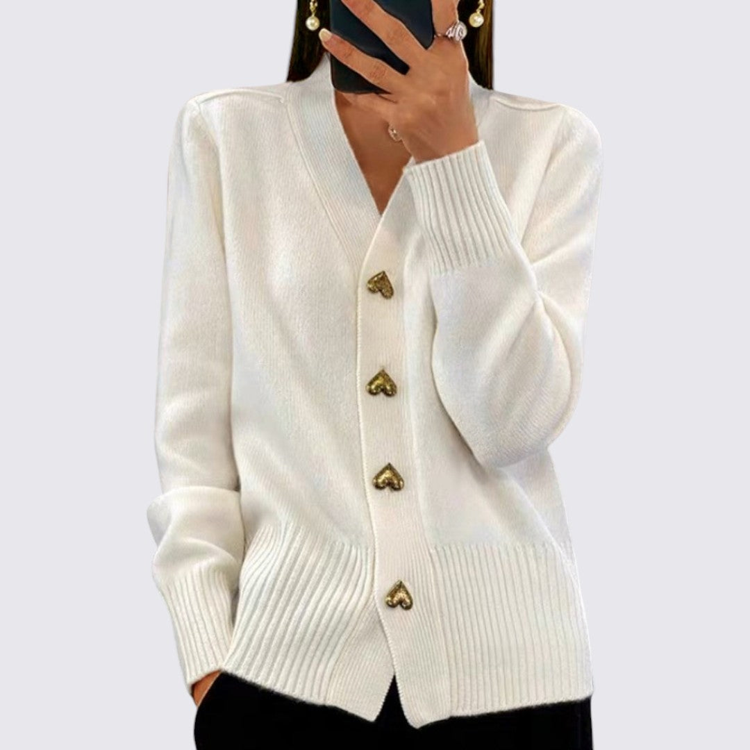 Button-Front Cardigan for Women
