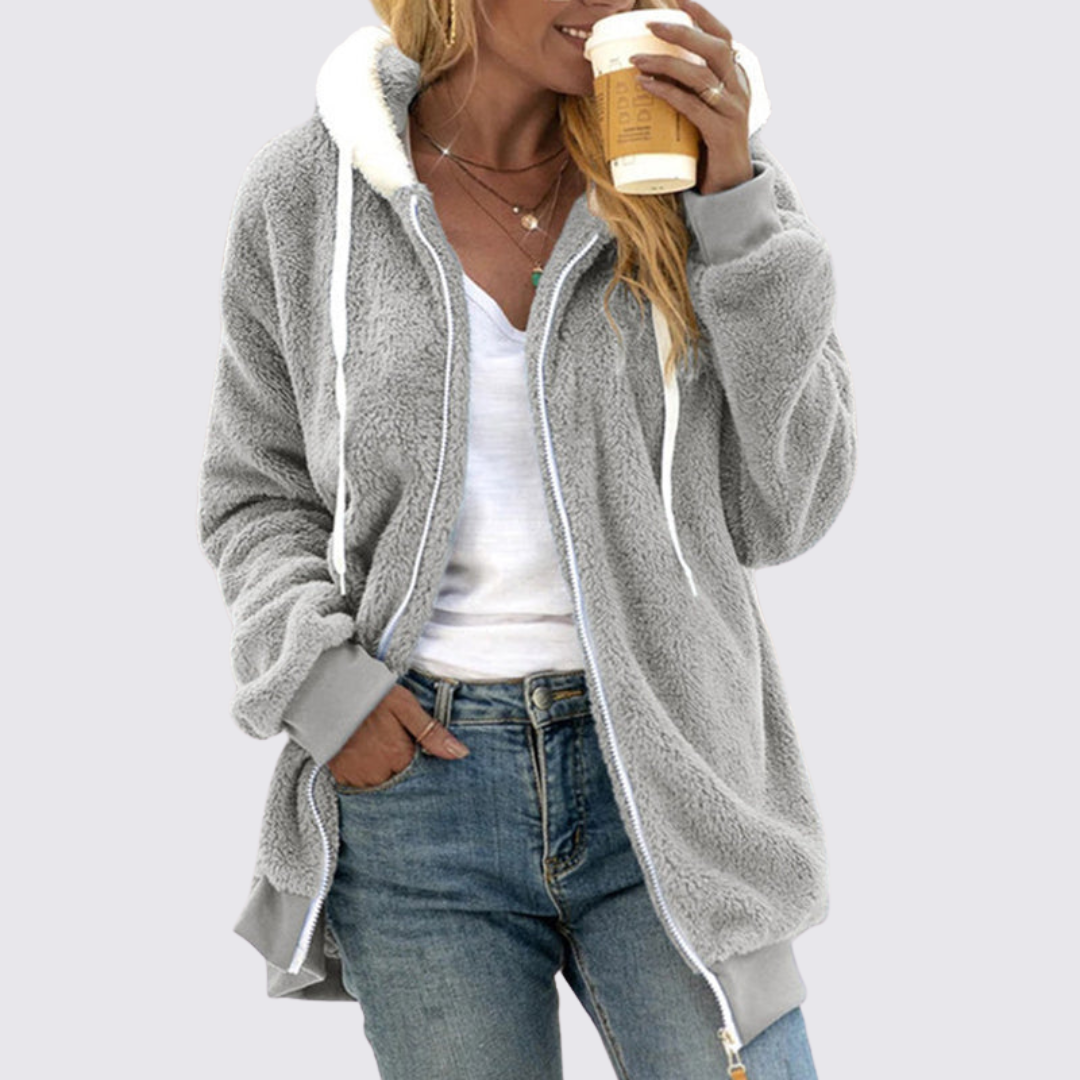 Hooded Zip-Up Jacket for Women