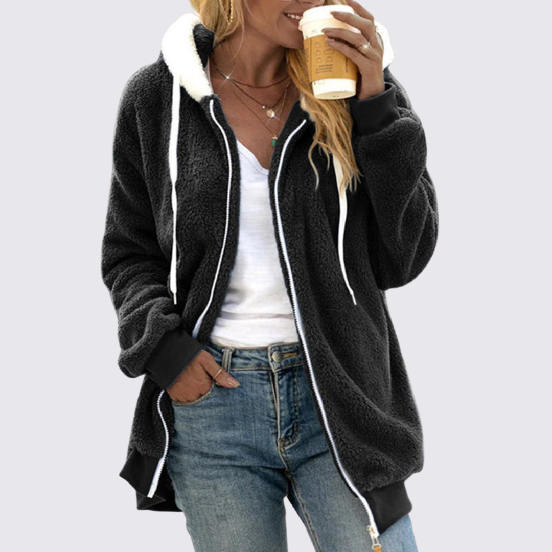 Hooded Zip-Up Jacket for Women