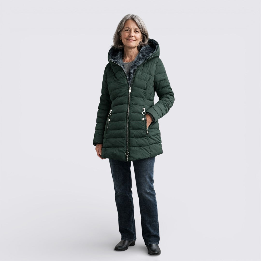 Hooded Puffer Jacket for Women