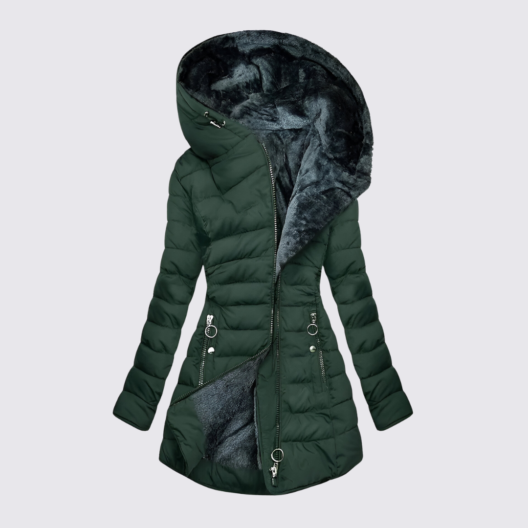 Hooded Puffer Jacket for Women