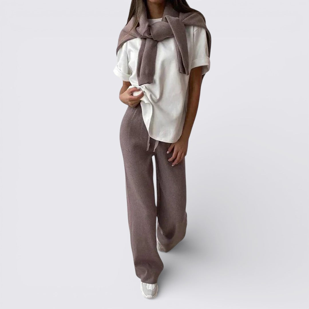 Wide Leg Activewear Set for Women