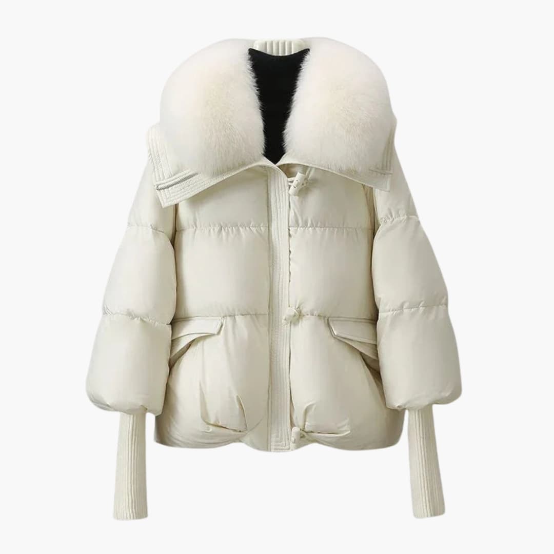 Fur Collar Puffer Jacket for Women