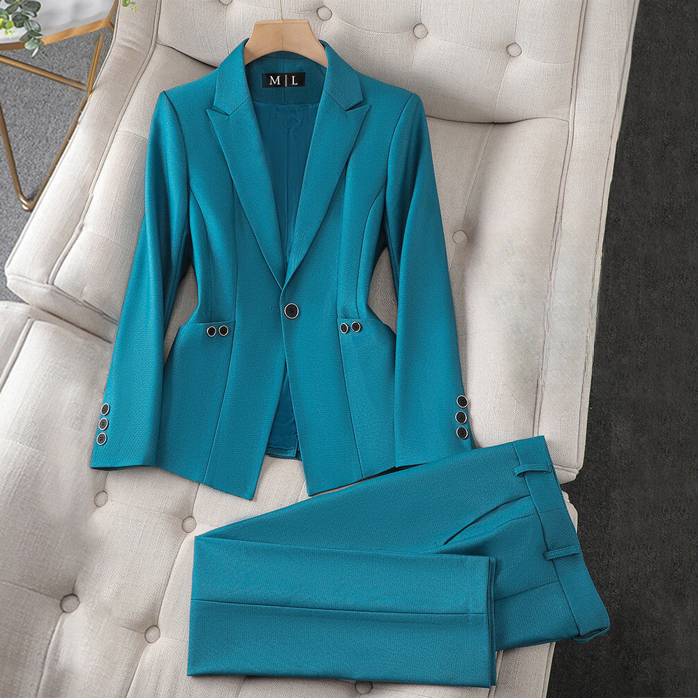 Tailored Luxury Power Suit Set – Elegant Blazer & Matching Pants