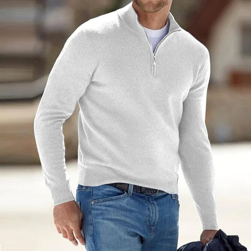 Ferry | Men’s Lightweight Cashmere Zipper Sweater