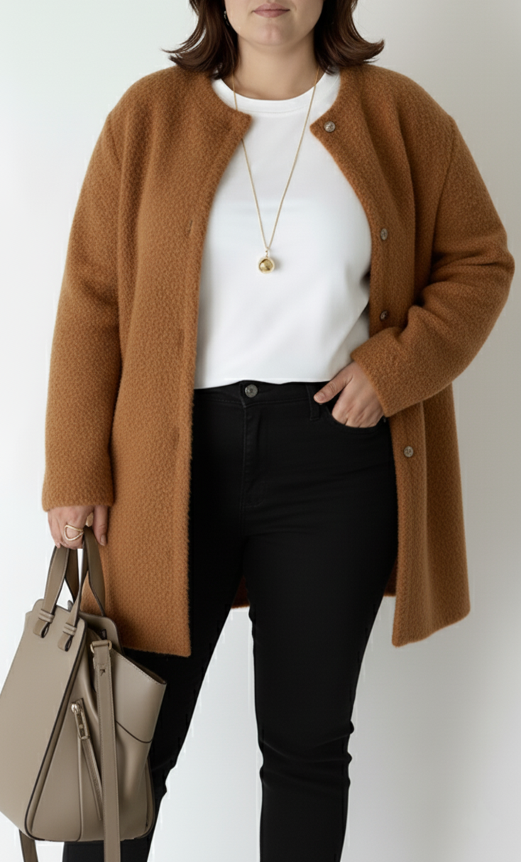 Chic Loose-Fit Knit Cardigan for Women | Plus Size Options Available