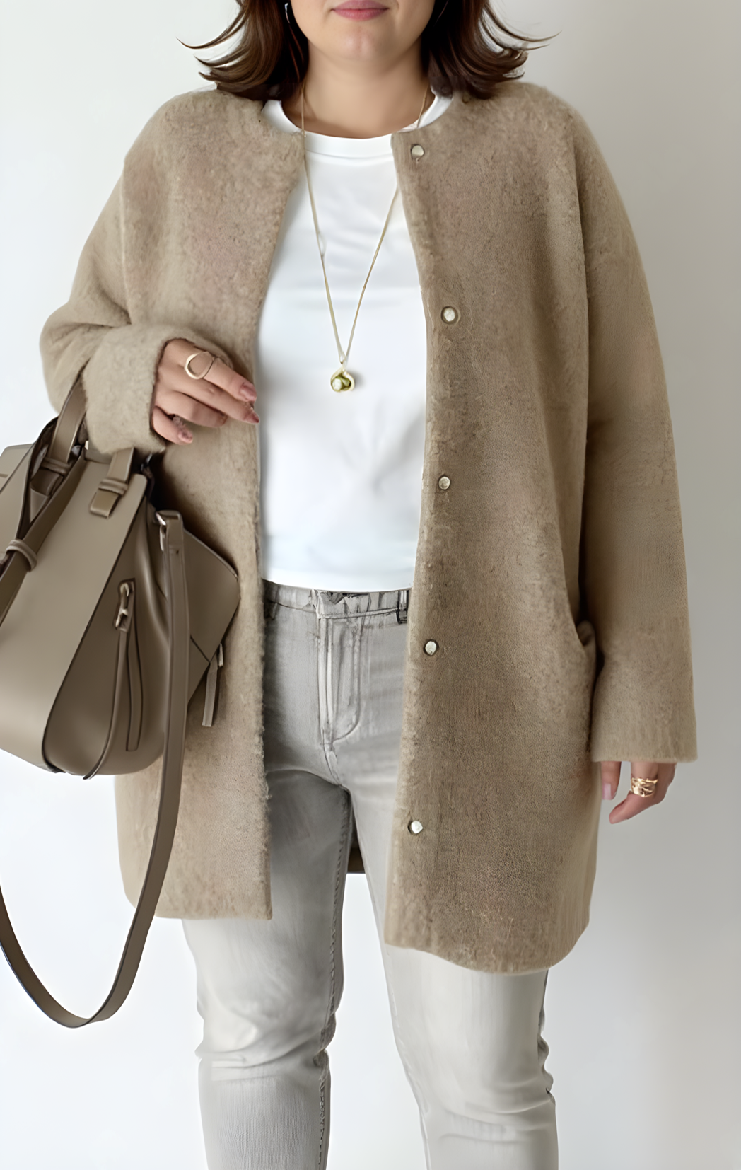 Chic Loose-Fit Knit Cardigan for Women | Plus Size Options Available