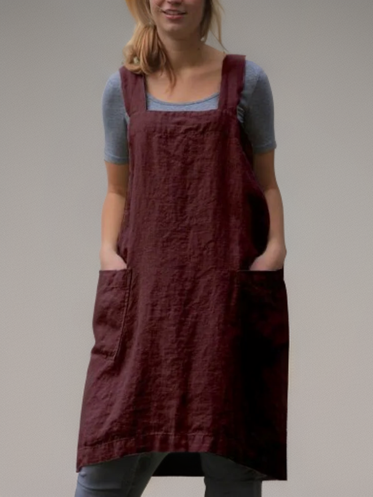 Hidilyn | Women’s Cotton Cross-Back Utility Apron