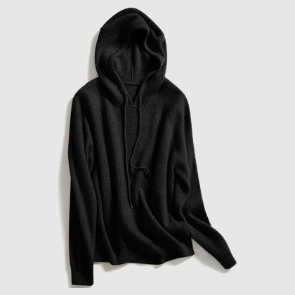 Knitted Hooded Winter Sweater for Women – Soft and Cozy Design