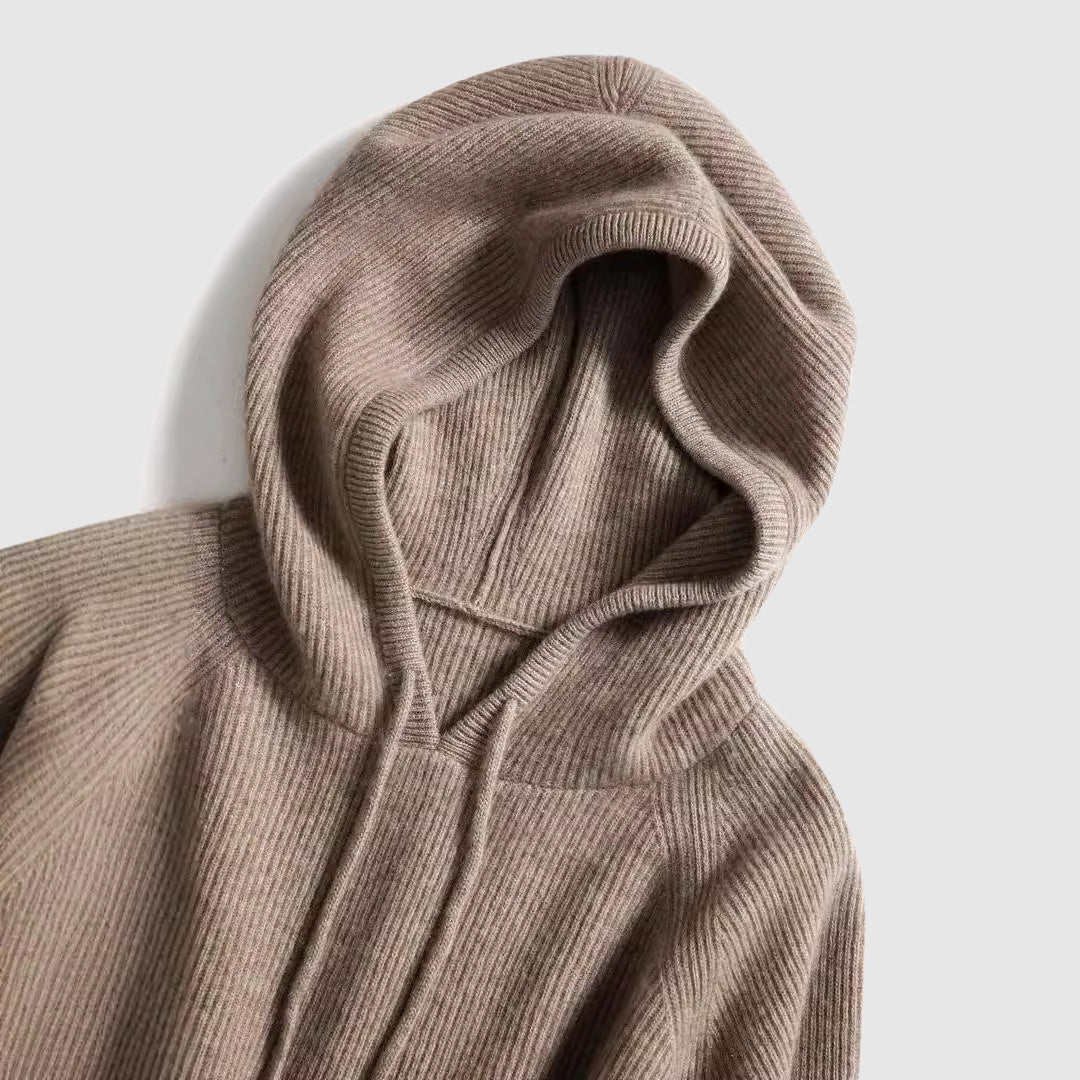 Knitted Hooded Winter Sweater for Women – Soft and Cozy Design