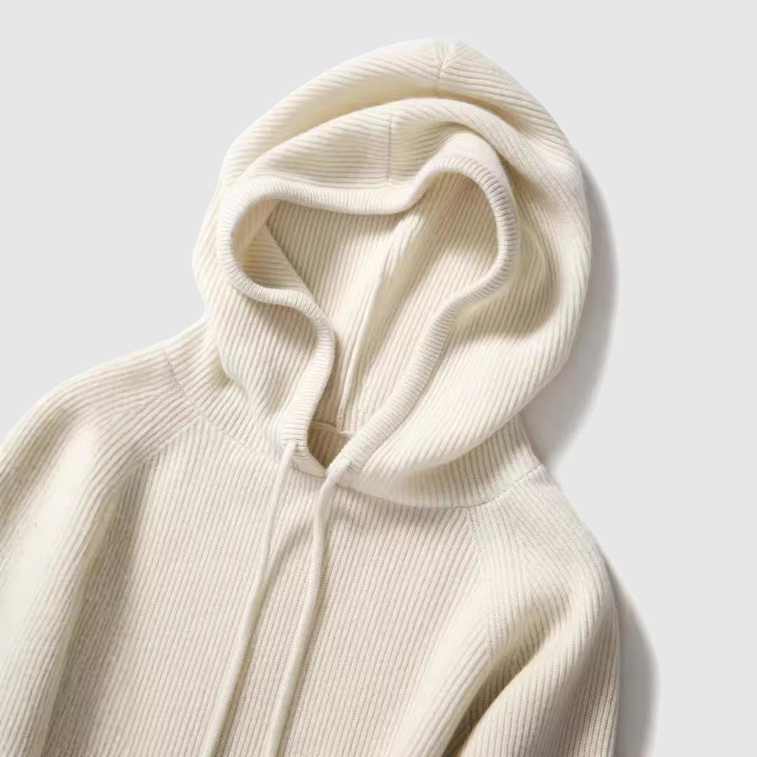 Knitted Hooded Winter Sweater for Women – Soft and Cozy Design