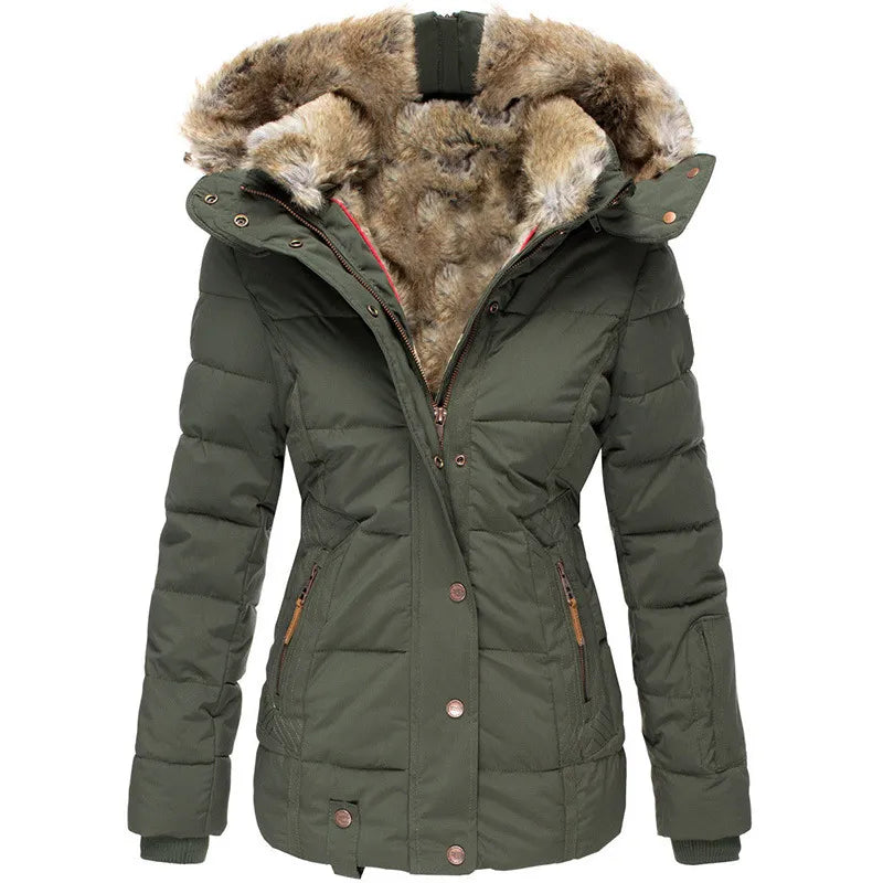 Hooded Puffer Jacket for Women