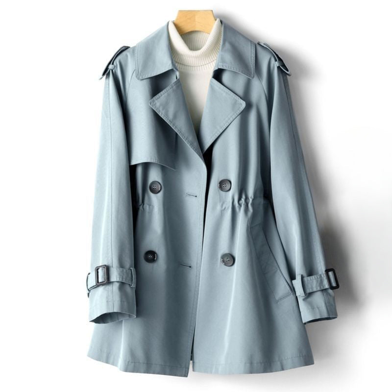 Lightweight Classic Trench Coat for Women – Elegant Double-Breasted Jacket