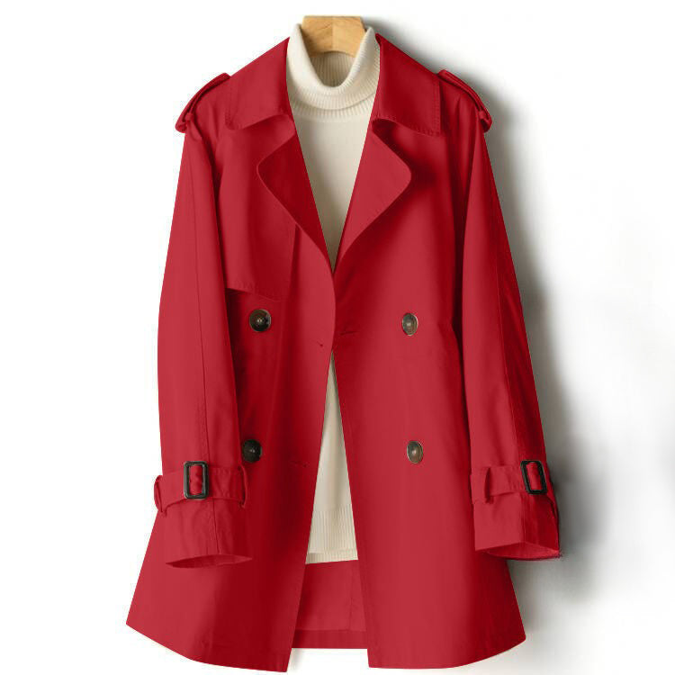 Lightweight Classic Trench Coat for Women – Elegant Double-Breasted Jacket