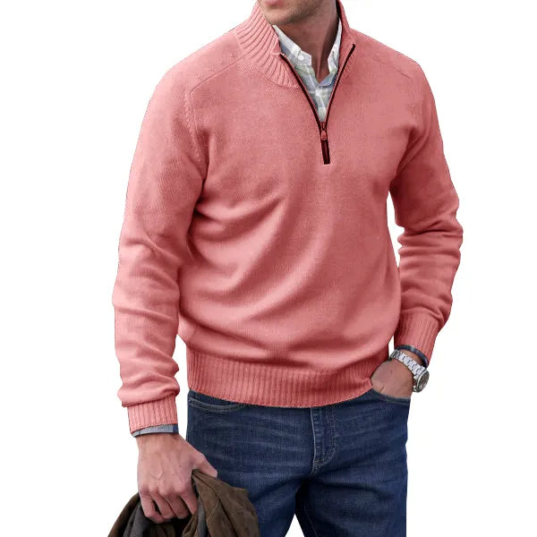 Lorence | Men’s Cashmere-Blend Quarter-Zip Sweater