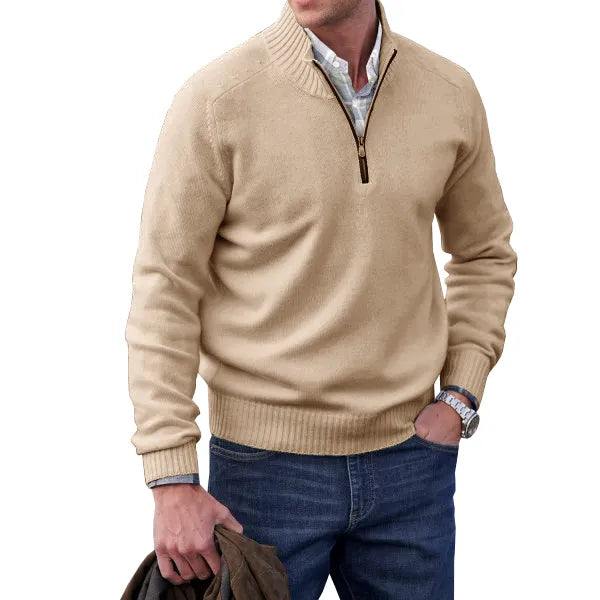 Lorence | Men’s Cashmere-Blend Quarter-Zip Sweater