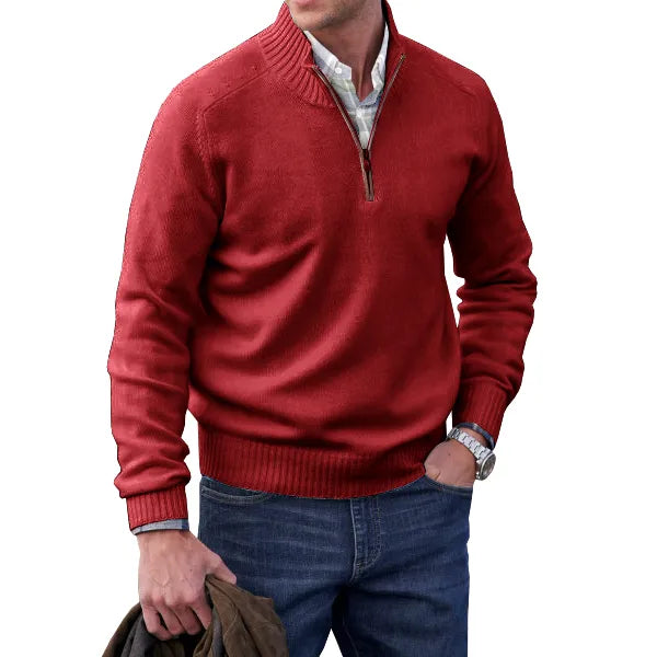 Lorence | Men’s Cashmere-Blend Quarter-Zip Sweater