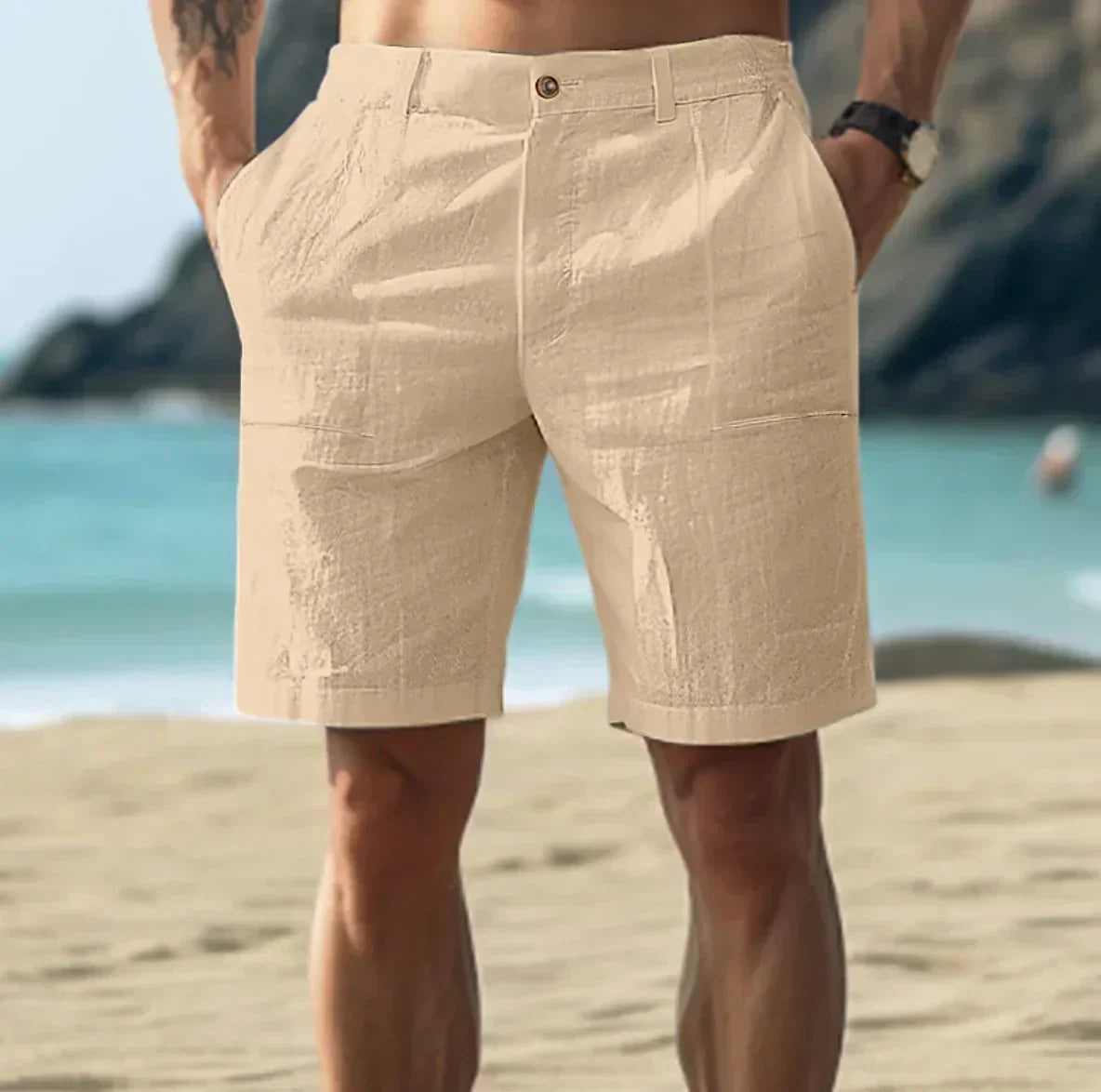 Lucaine | Men’s Linen Shorts