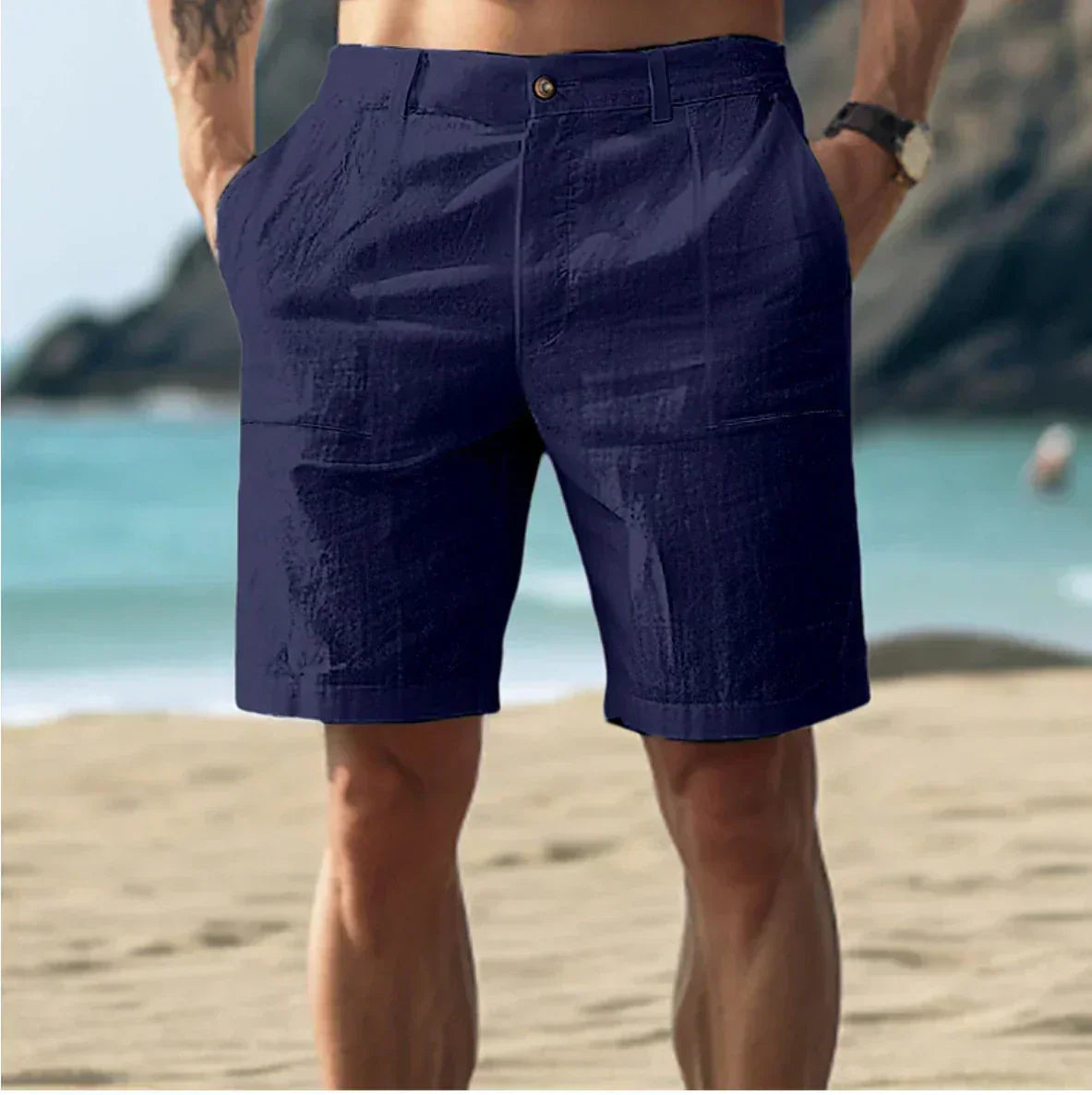 Lucaine | Men’s Linen Shorts
