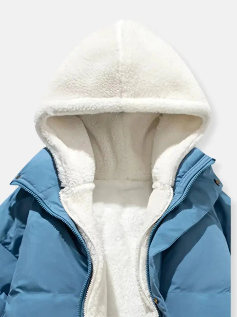 ARVYN | Hooded Quilted Winter Jacket with Plush Lining