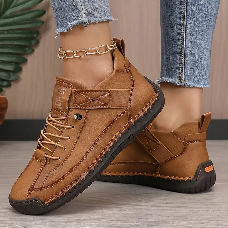 Women’s Orthopedic Slip-On Sneakers – Lightweight Supportive Walking Shoes