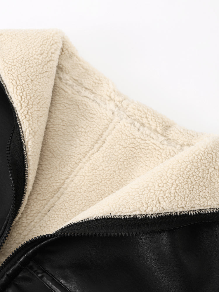 Shearling Aviator Jacket for Women