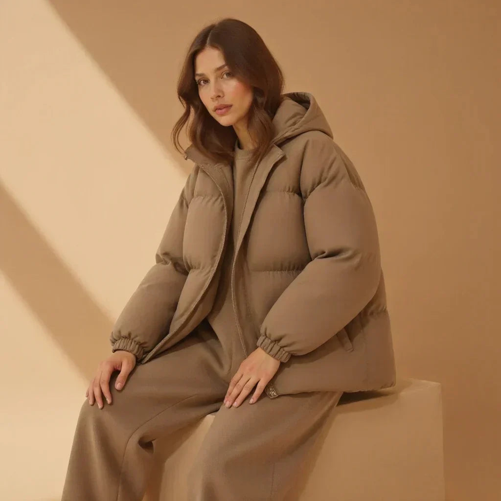 Montique | Women’s Classic Winter Jacket with Hood