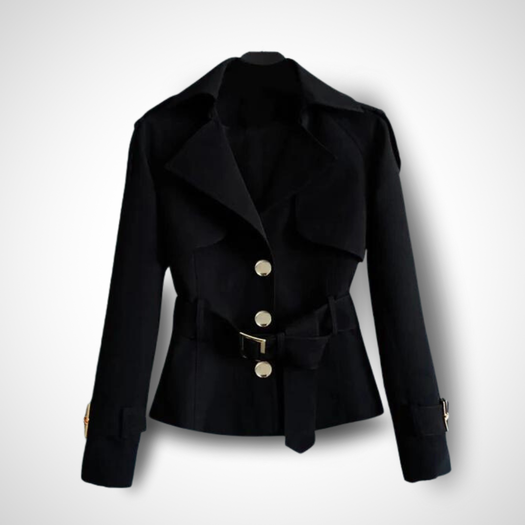 Women’s Vintage Trench Coat – Longline Belted Lightweight Overcoat