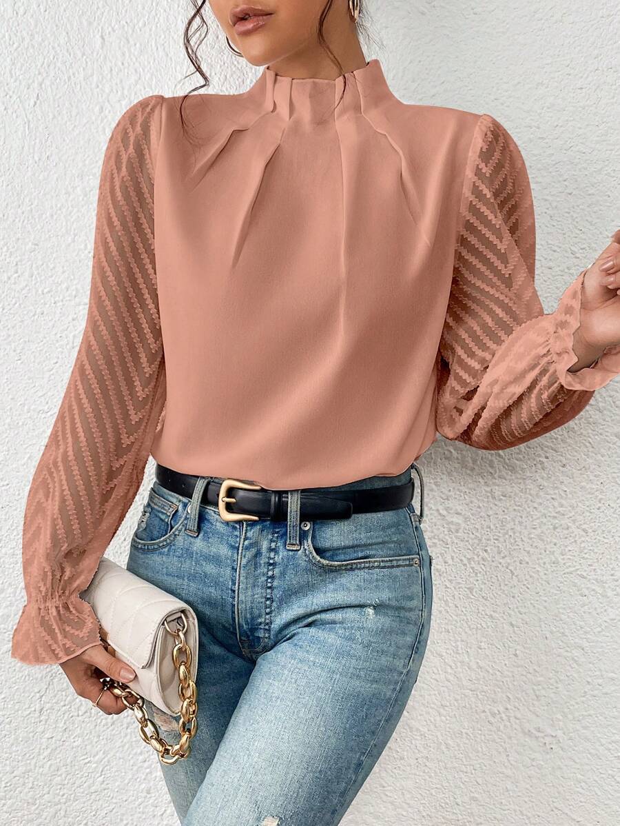 Women’s Sophisticated Sleeve Blouse – Malou Timeless Elegant Top