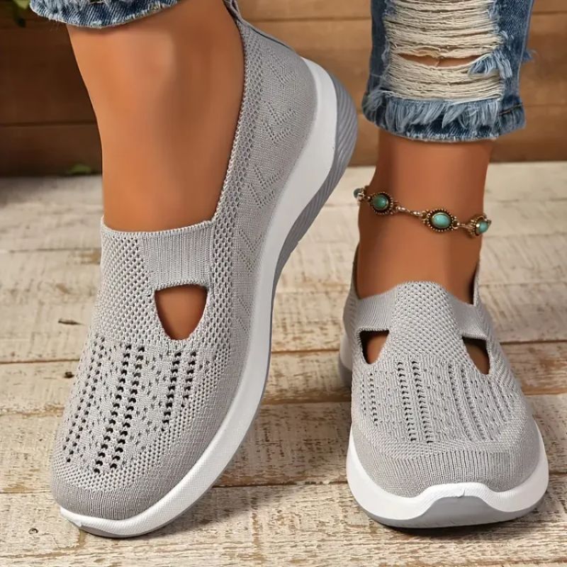 Women’s Orthopaedic Support Shoes – Cushioned Slip-On Mesh Comfort Trainers