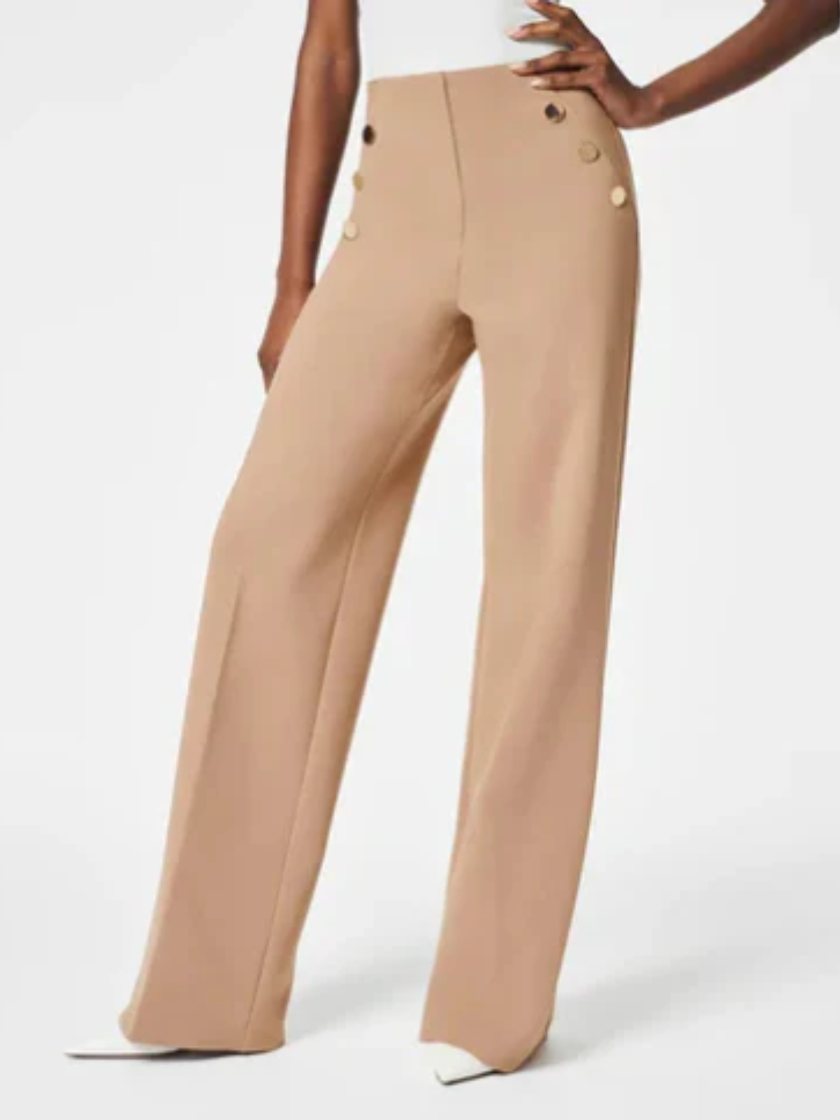 Women’s Plus Size Wide Leg Trousers – High Waisted Elegant Pants
