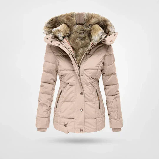 Hooded Quilted Puffer Jacket for Women