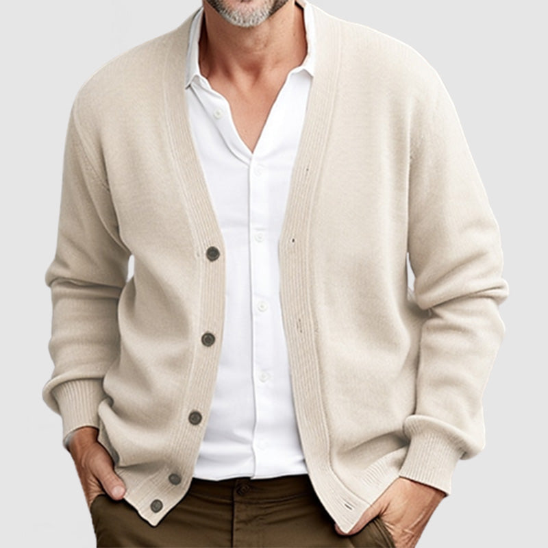 Preston | Men’s Classic Long Sleeve Knit Cardigan