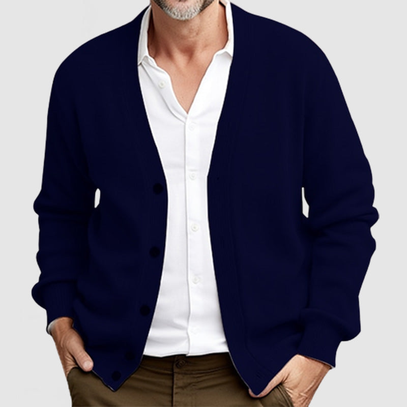 Preston | Men’s Classic Long Sleeve Knit Cardigan