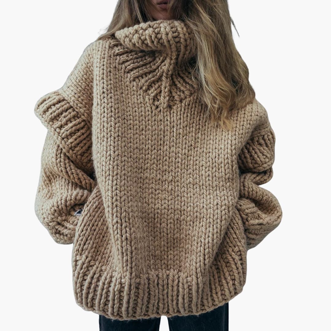 Oversized Turtleneck Sweater for Women