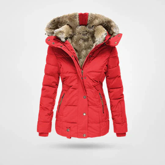 Hooded Quilted Puffer Jacket for Women