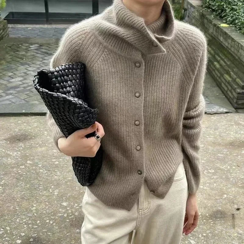 Clara - Cardigan for women, cozy knitted sweater