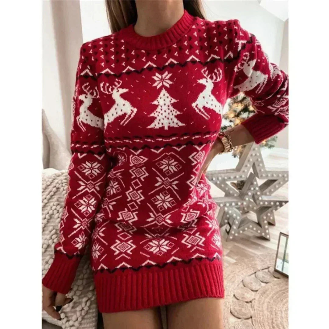 Ladies Knitted Christmas Dress | Warm, festive and wonderfully comfortable