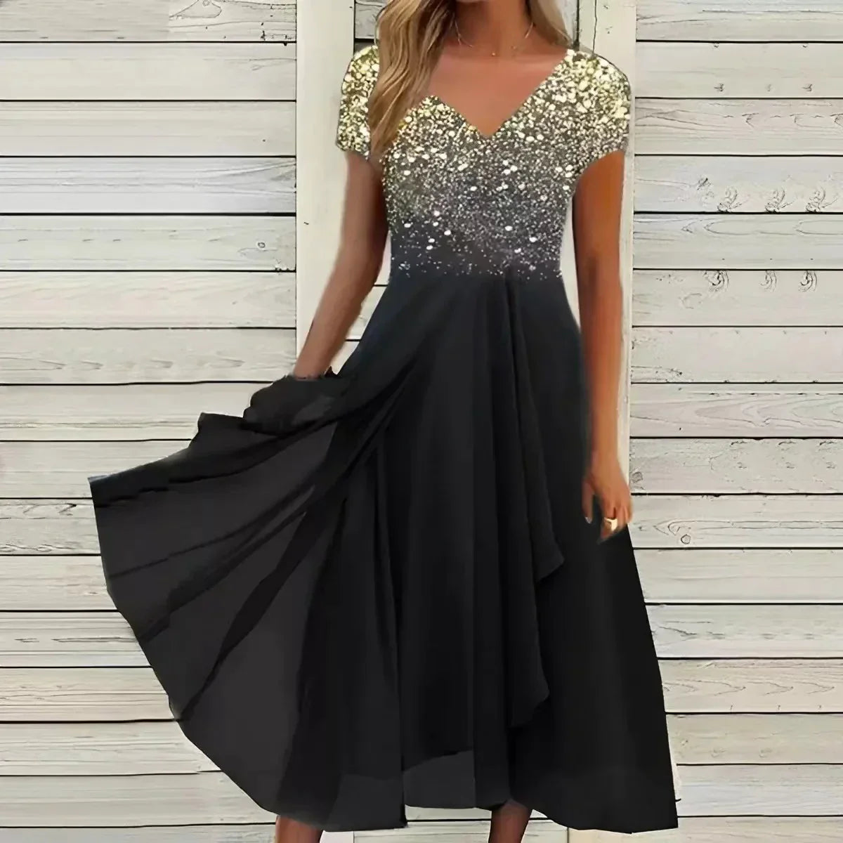 Elegant Chiffon Evening Gown for Women
