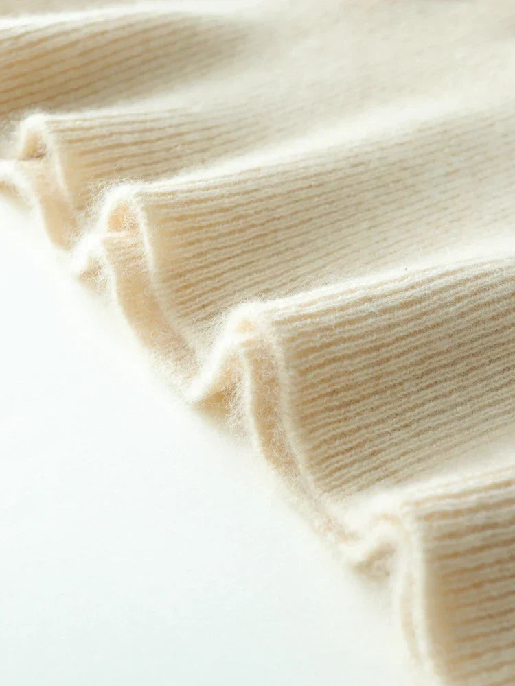 Women’s Cashmere Wrap Sweater – Soft Crossover Knit for Effortless Elegance