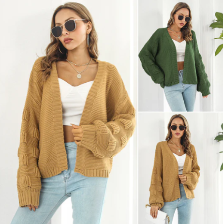 Luxurious, long-sleeved and warm women's sweater