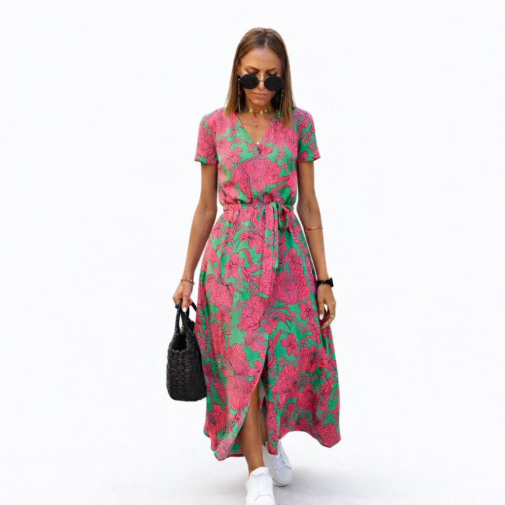 Stella Women's Summer Dress - Airy Dress in Breathable Material and Simple Elegant Cut