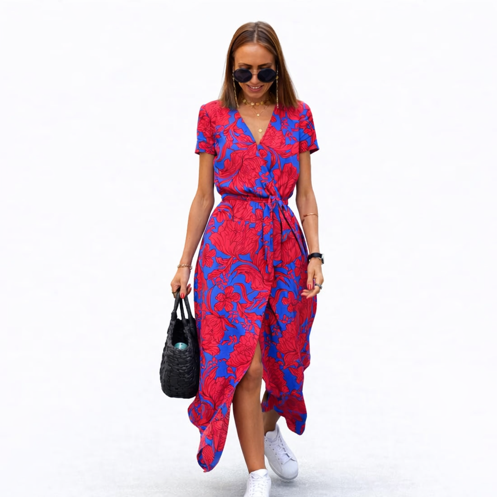 Stella Women's Summer Dress - Airy Dress in Breathable Material and Simple Elegant Cut