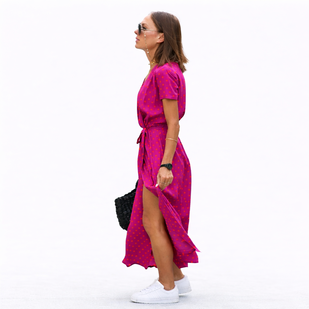 Stella Women's Summer Dress - Airy Dress in Breathable Material and Simple Elegant Cut