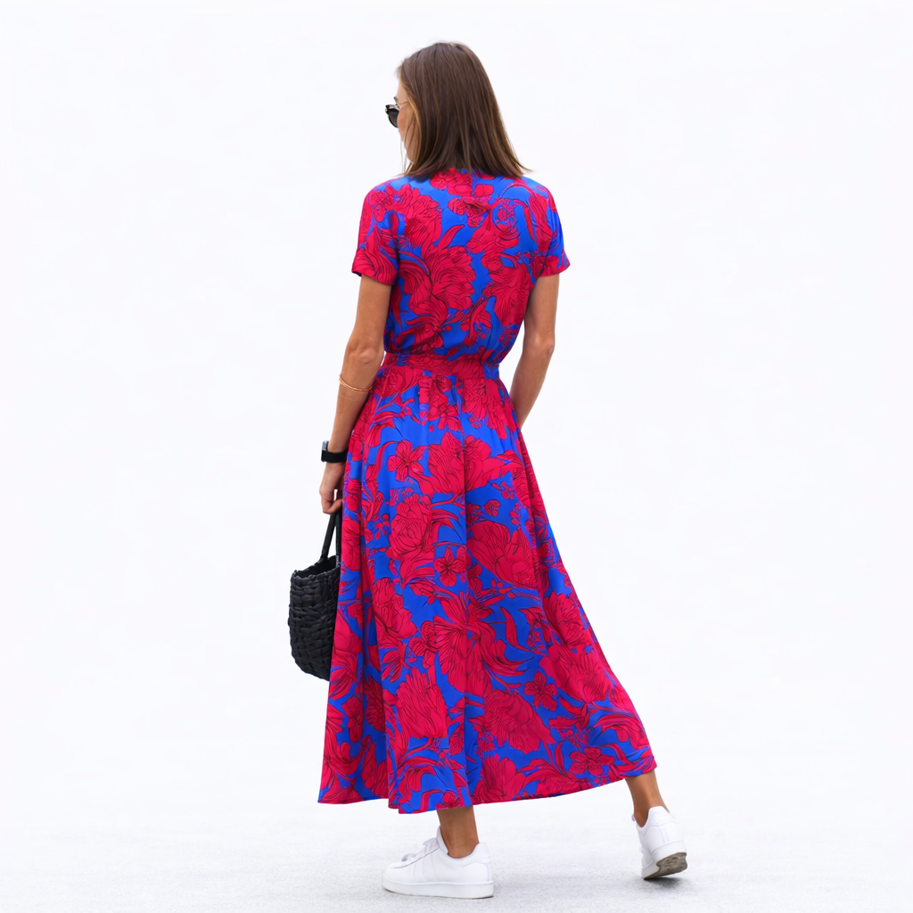Stella Women's Summer Dress - Airy Dress in Breathable Material and Simple Elegant Cut