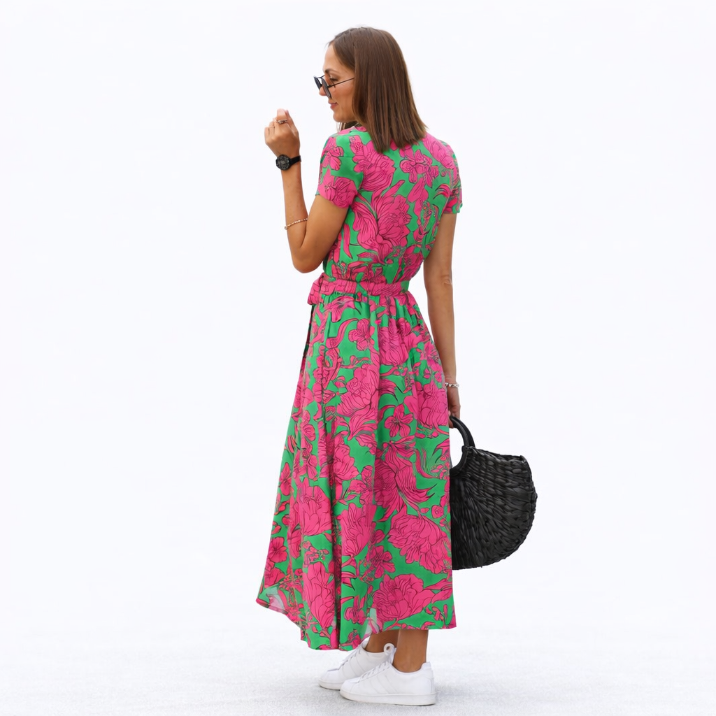 Stella Women's Summer Dress - Airy Dress in Breathable Material and Simple Elegant Cut